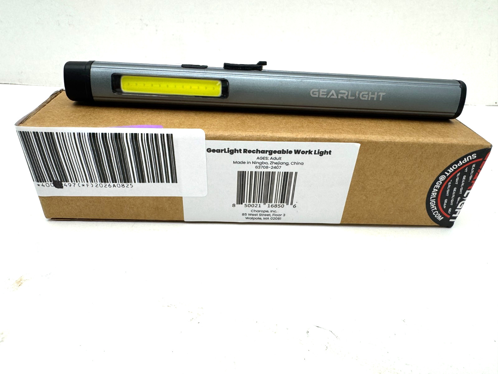 Gearlight Rechargeable 3-1 LED Work Light w/Magnetic 3 modes Pen/flood/UV NIB