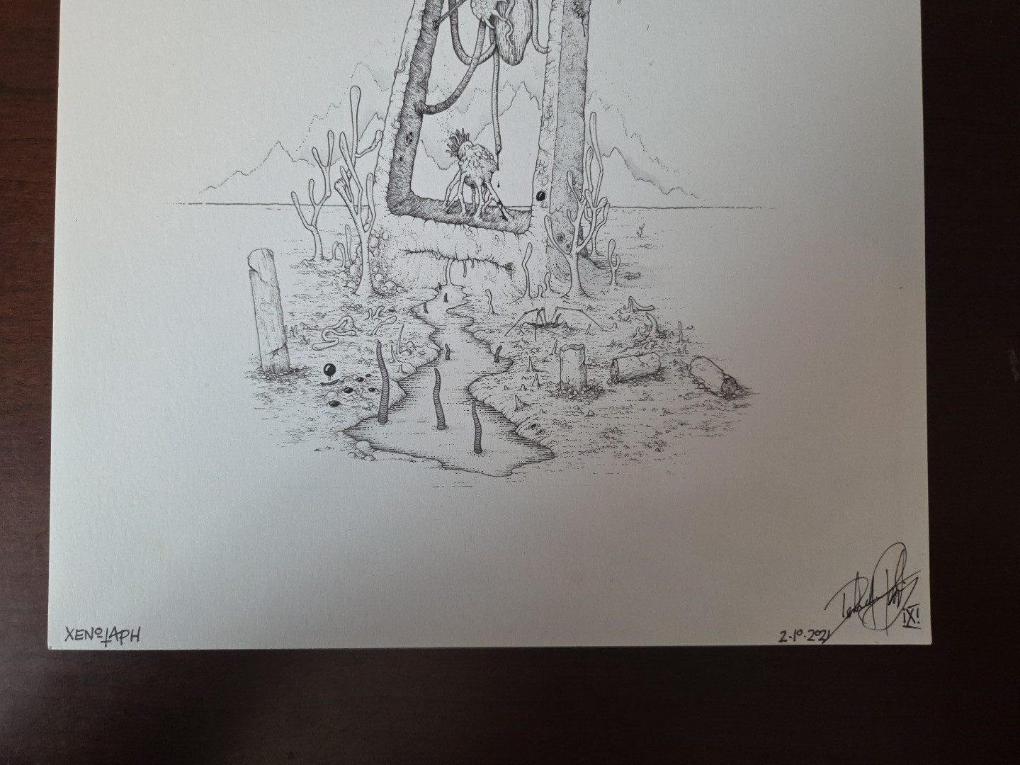 Derek Pegritz Original Illustration Xenotaph 1/1 9x12