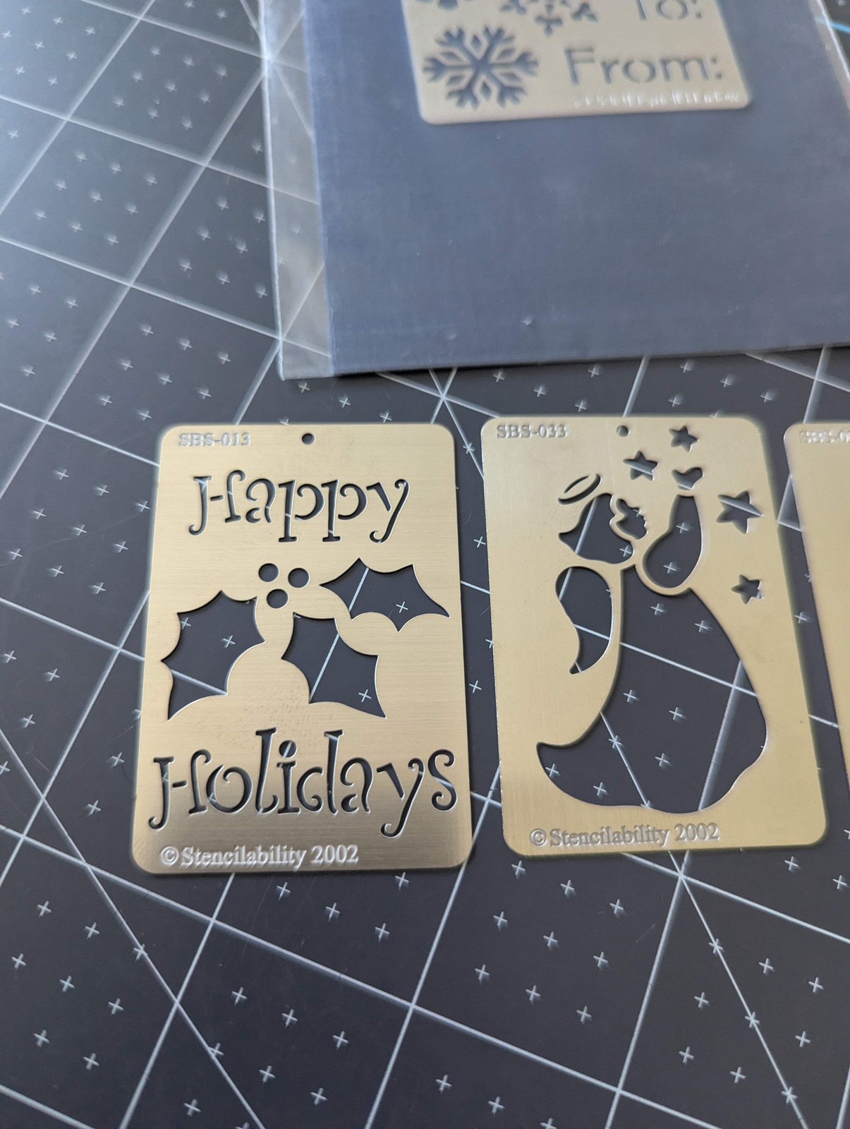 Stencilability & Dreamweaver Holiday Embossing Stencils Bundle