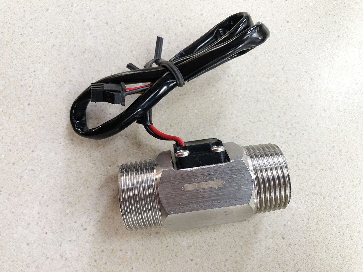 Stainless Steel 3/4" NPT Hall sensor flow meter