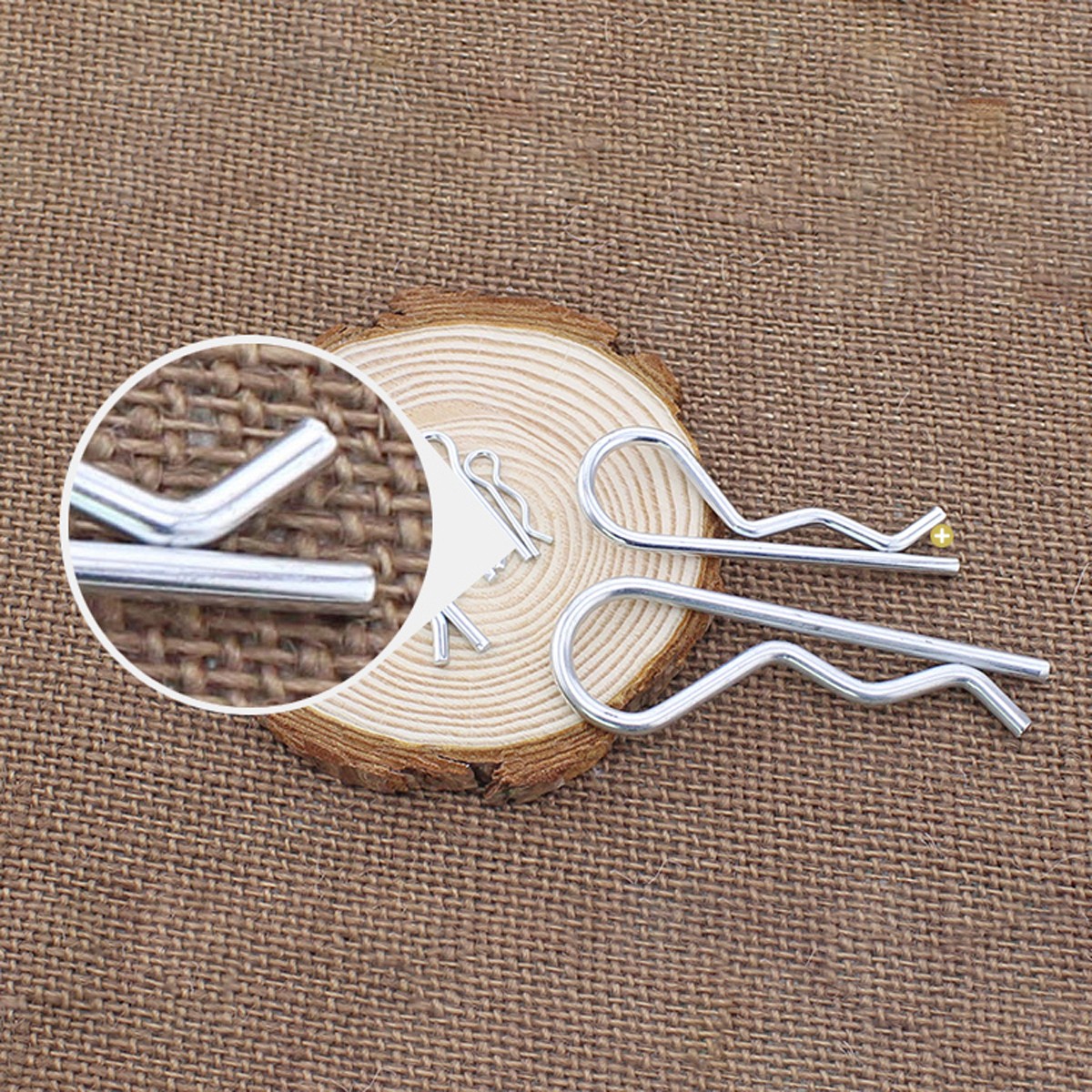 R Clips Bright Zinc Plated Retaining Split Pins for Clevis Pins M1.6 M2 M2.5 M3