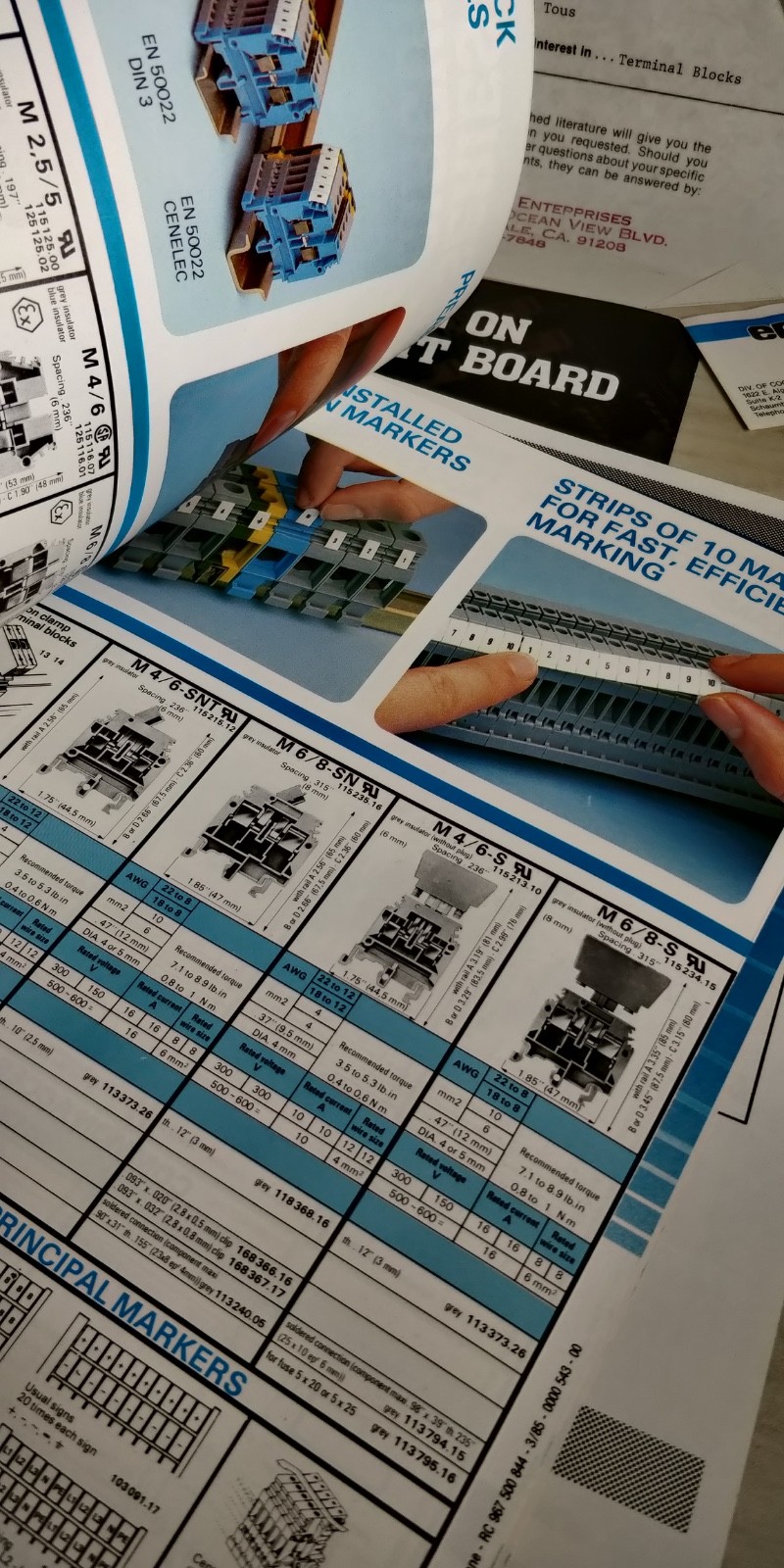 1985 ENTERLEC catalog modular terminal blocks C3