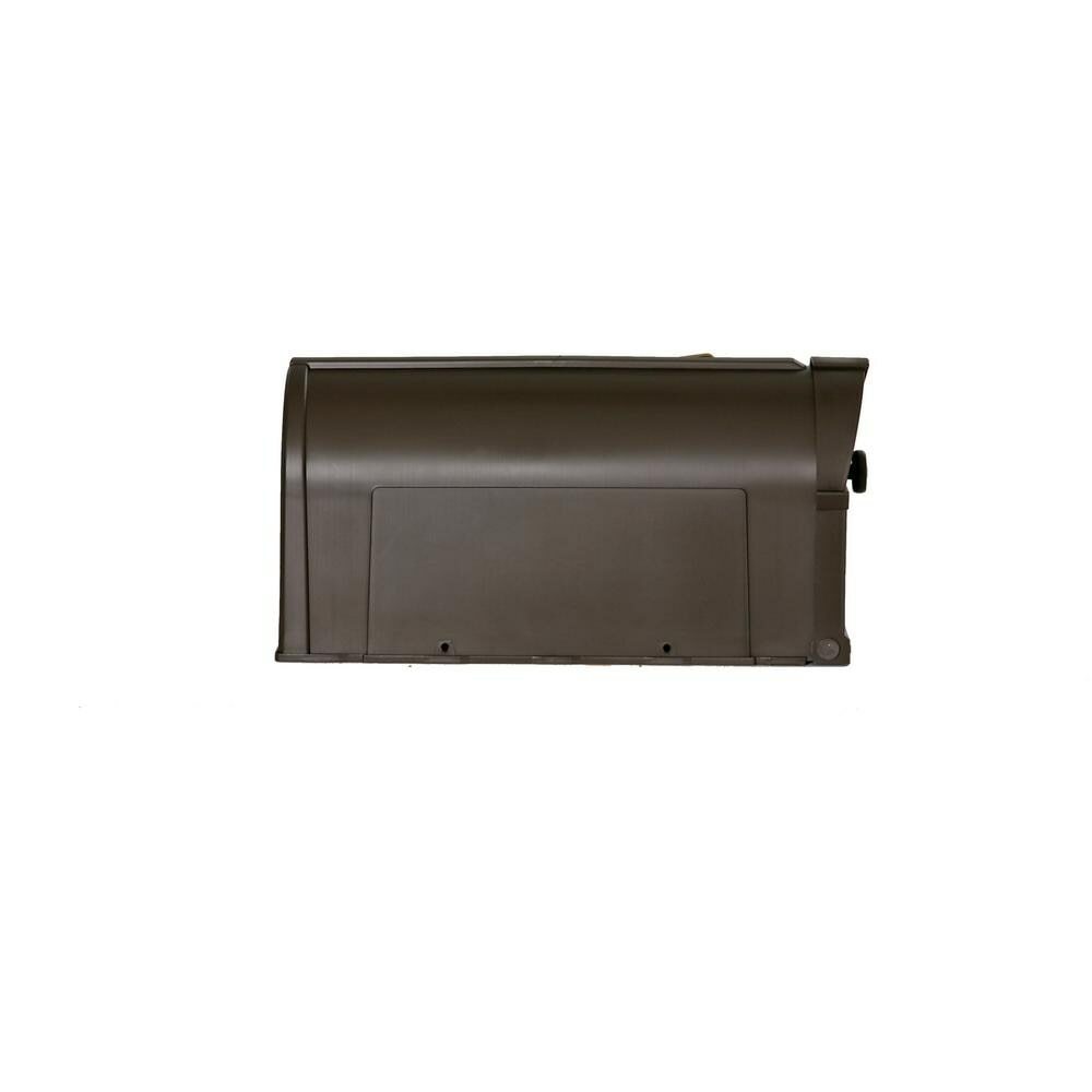 Decorative Mailbox Post-Mount Hampton Bronze Polypropylene Gold Lettering Flag