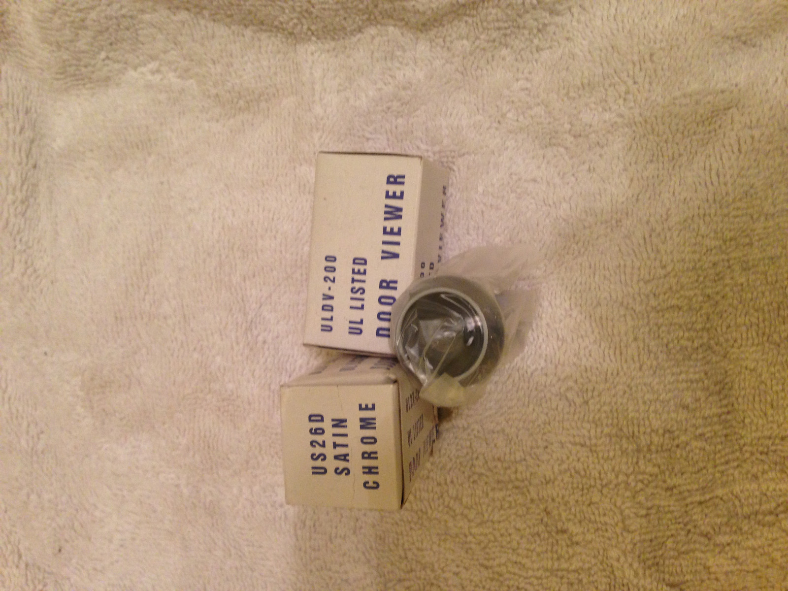 Cal-Royal Door Viewer Peep Hole Satin Chrome Finish. ULDV-200 Lot of 2