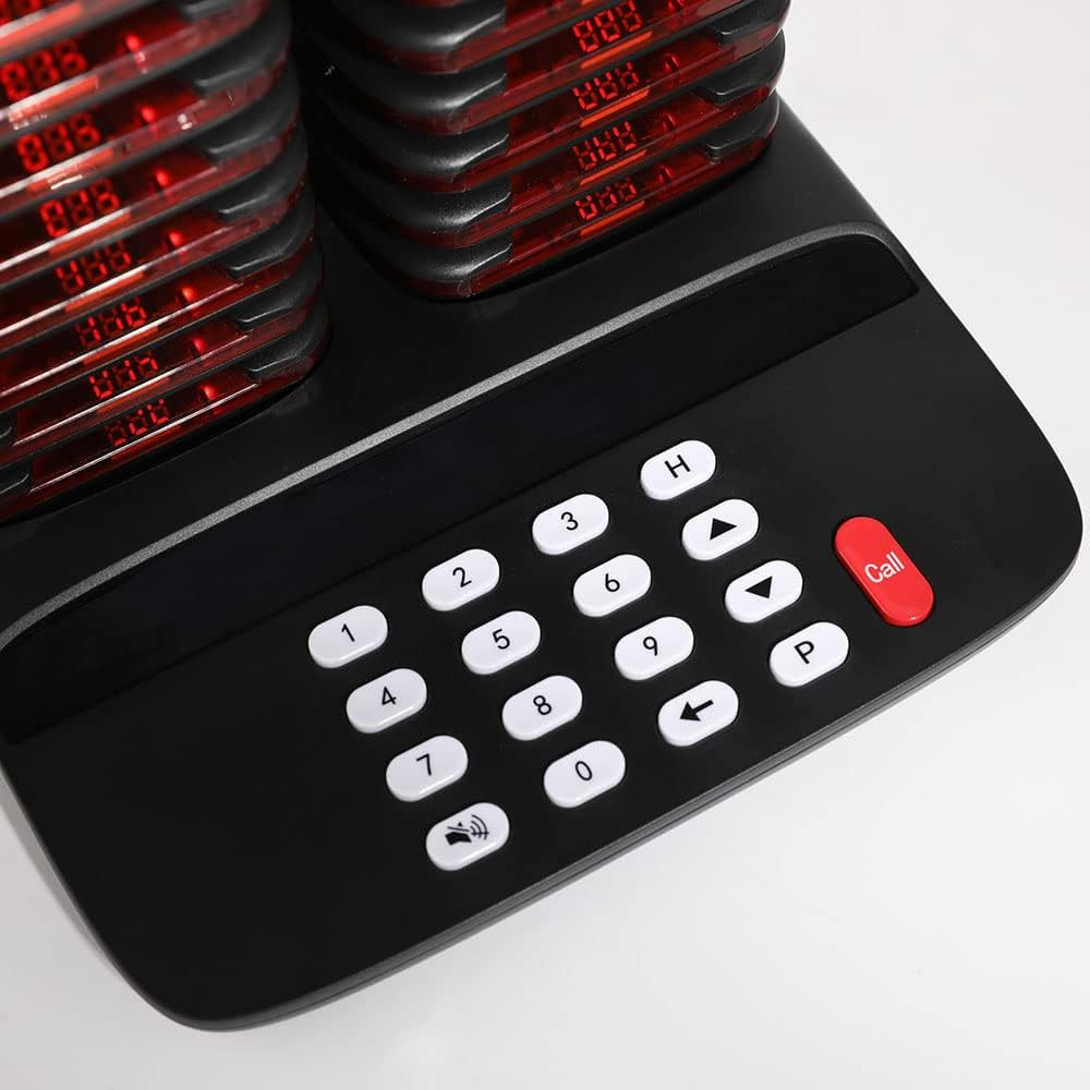 AGJ Restaurant Pager System Wireless Calling System 20 Pagers Beeper Buzzer Gues