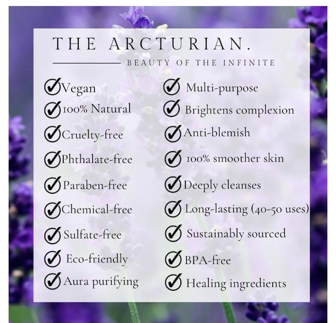 The Arcturian Whipped Soap & Scrub Luscious Lavender Face/Body Free Shipping