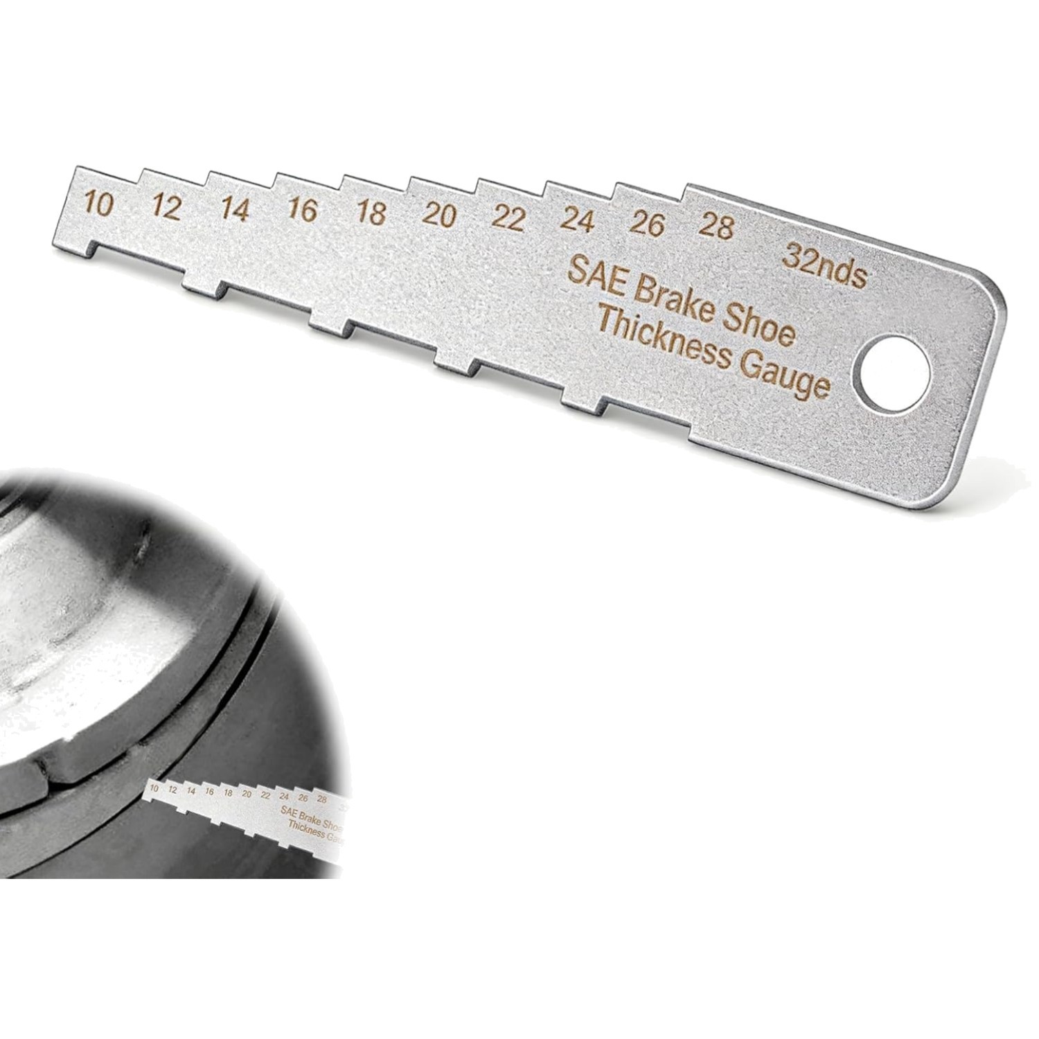 Brake Pad Measuring Tool Mini Tech Gauge 32nds