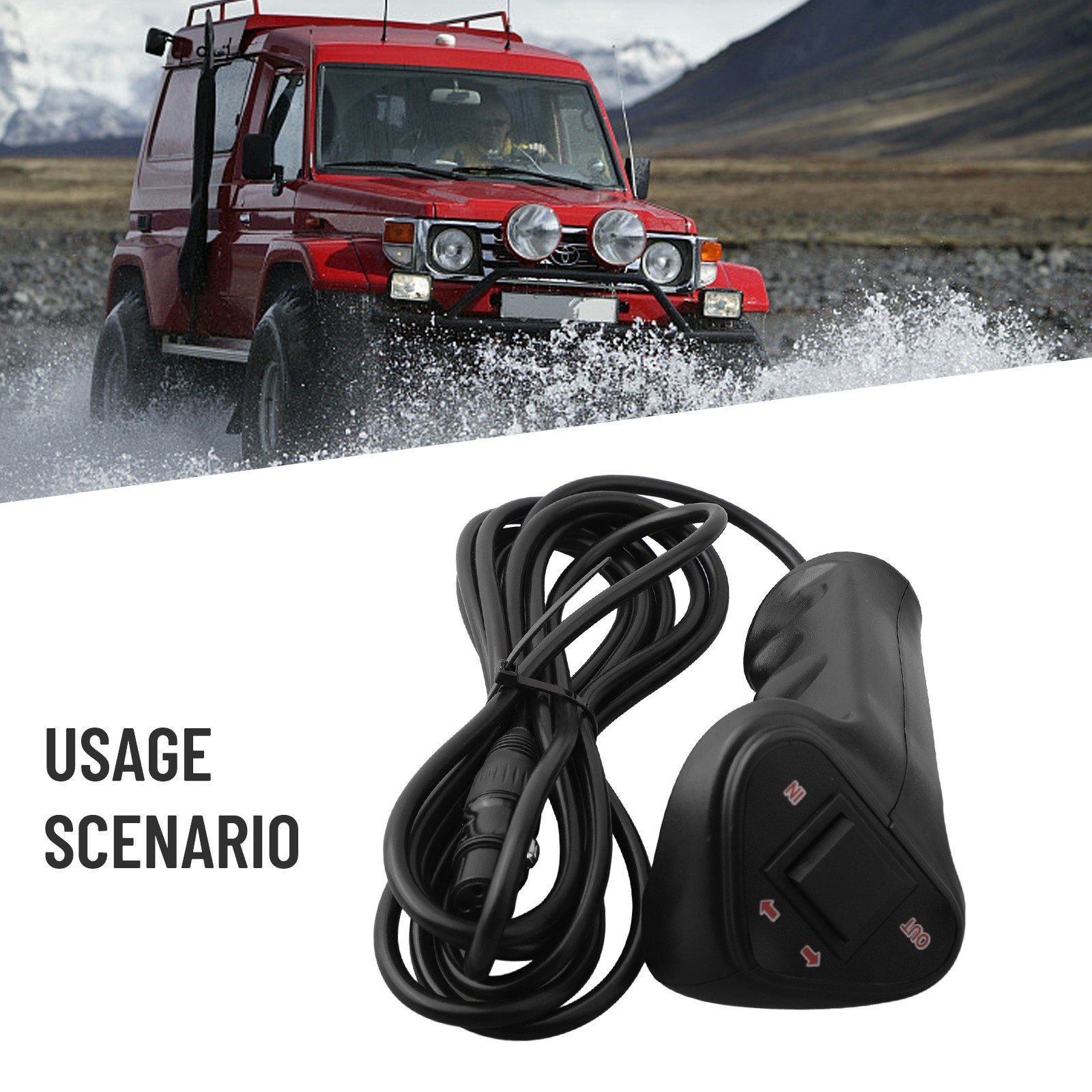 Convenient and Play Wired Winch Controller Handle for Easy Installation