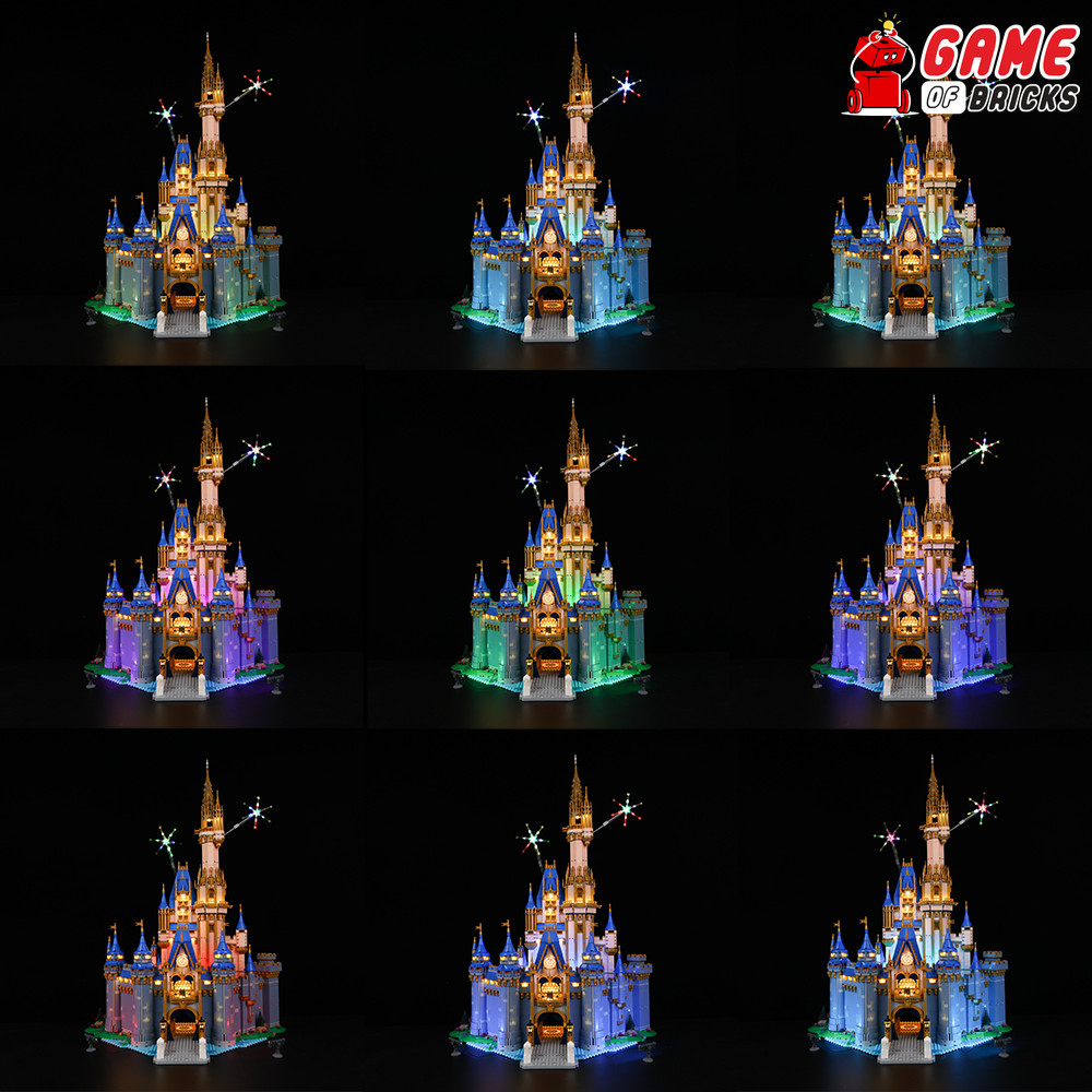 LED Light Kit for Disney Castle - Compatible with LEGO® 43222 (Classic Version)