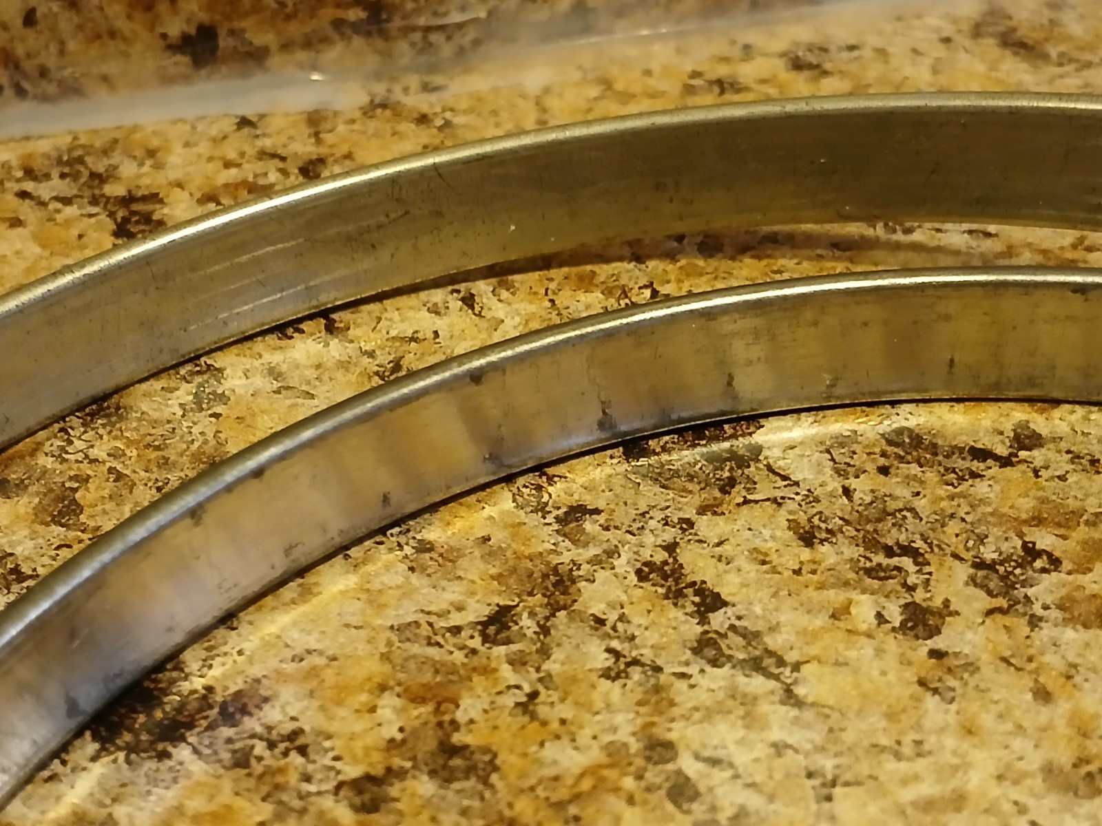 VTG Embroidery Hoops 6" Round Metal / Cork-Lined / Spring Tension / Set of 2 USA