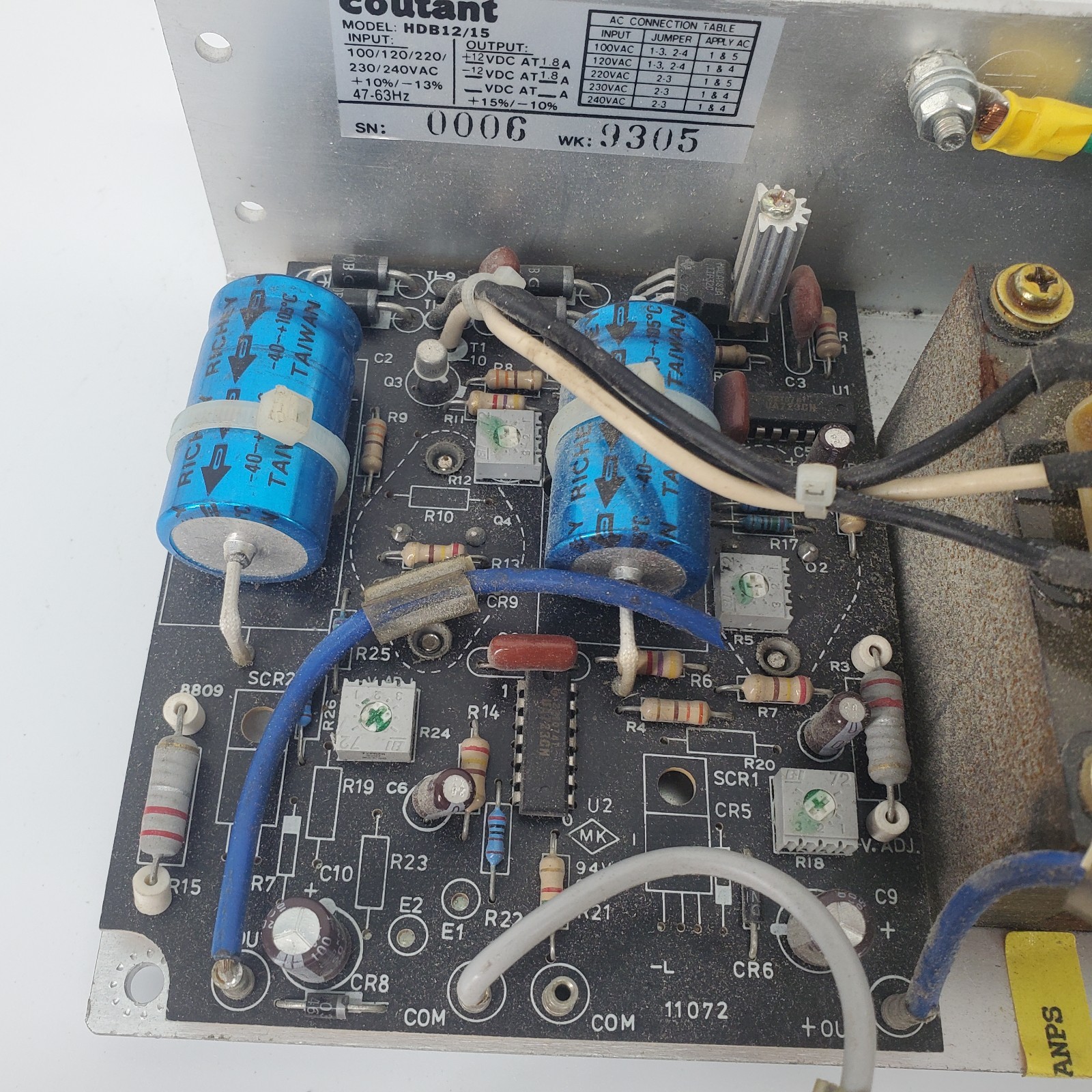 Coutant HDB 12/15 Power Supply