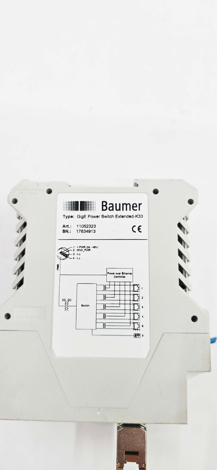 Baumer 11052323 - GigE Power Switch Extended-K33