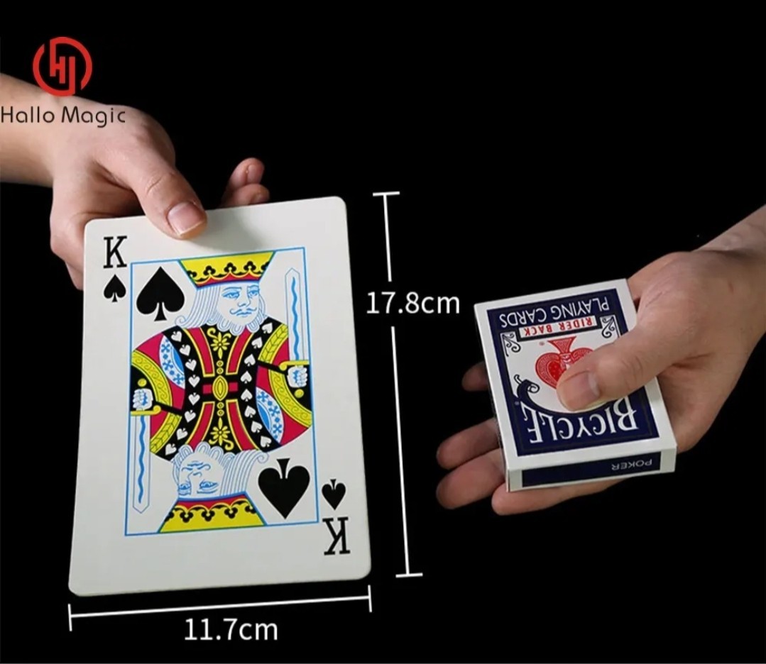 Instant Vanish Deck & Appear - Self Working Visual Effect - Jumbo Card Gimmick