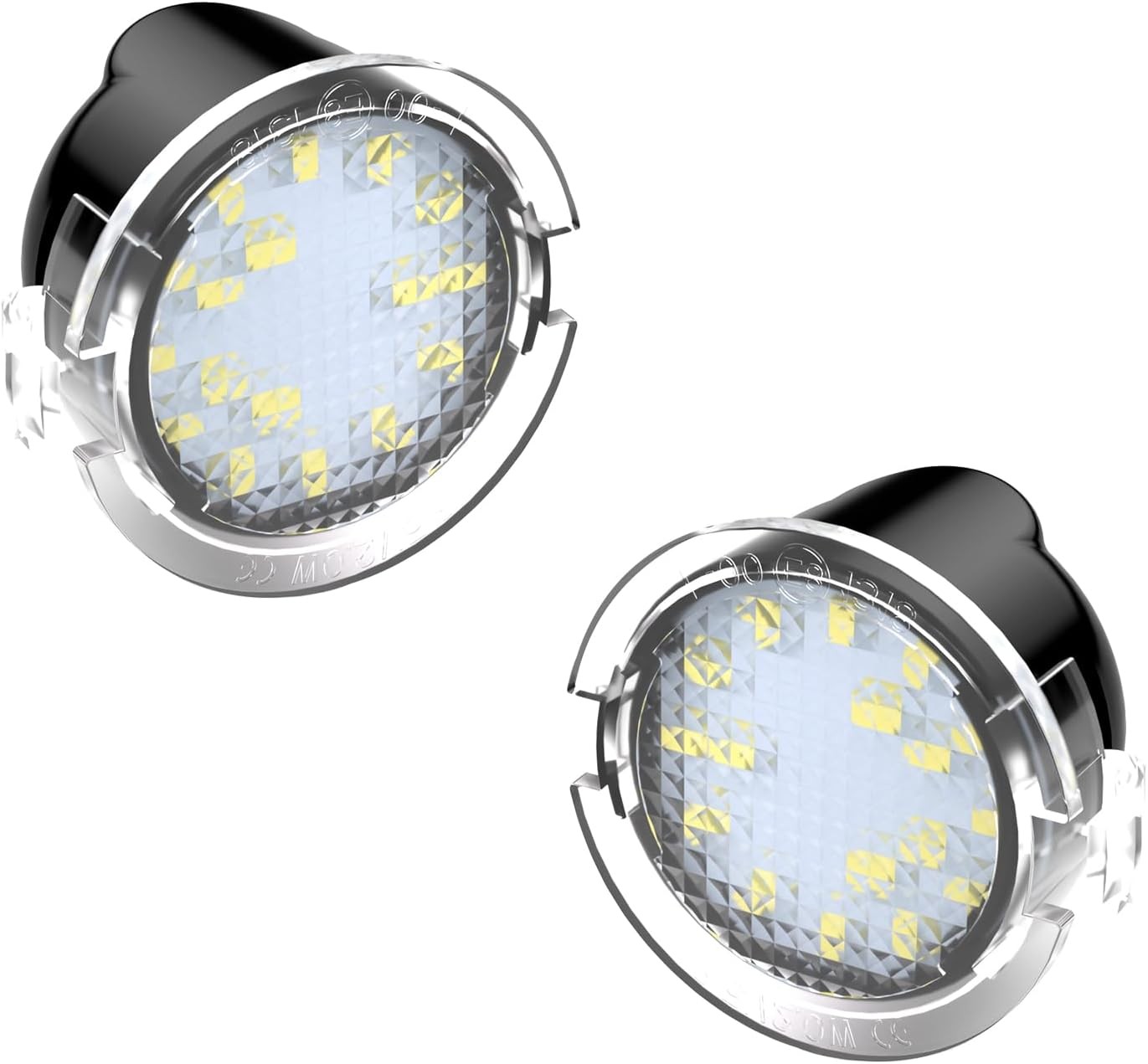 Car Side Mirror Puddle Light Ford 2 Pack 6000K White