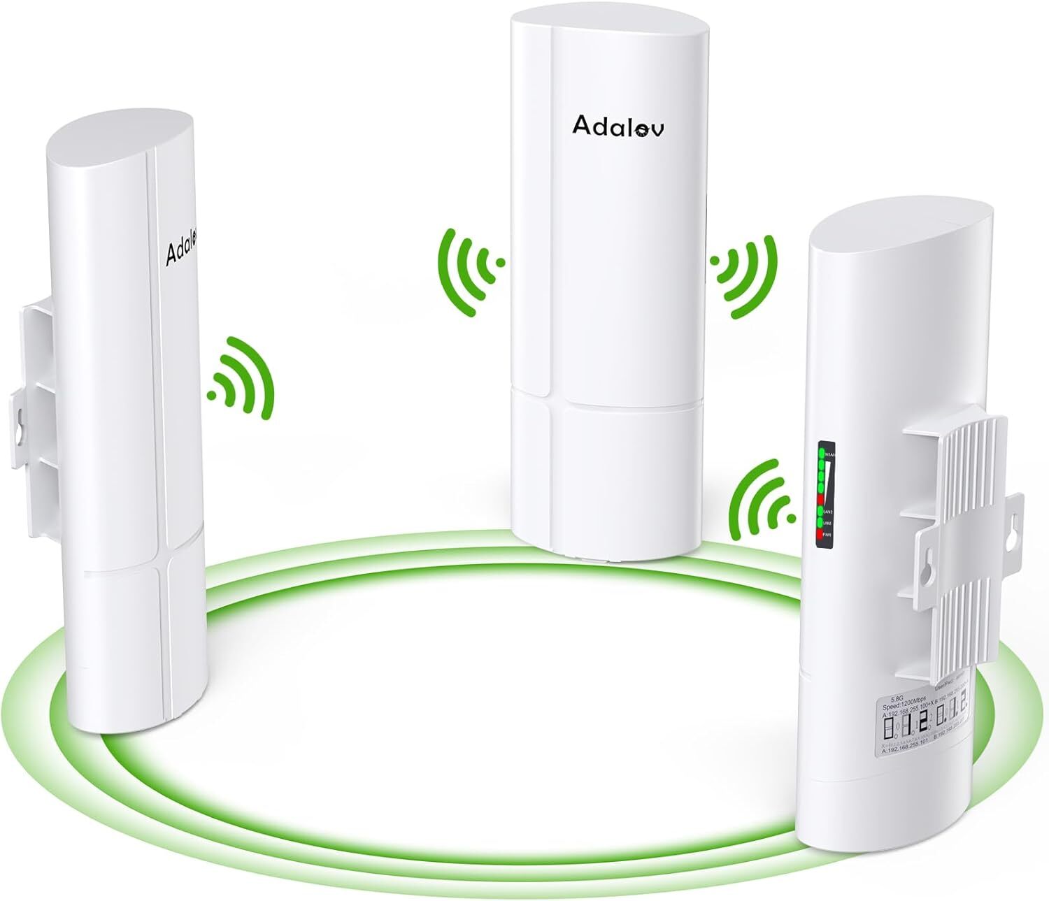 3-Pack Wireless Bridge Kit  Wireless Network Expansion  Gigabit Point to 2 Point