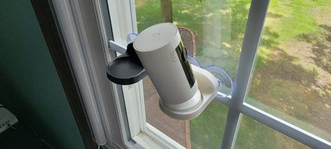 V2 Window Mount for Ring indoor camera with Suction Cups
