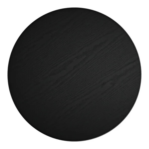 30'' Round Restaurant Table Top with Black Laminate Top Finish