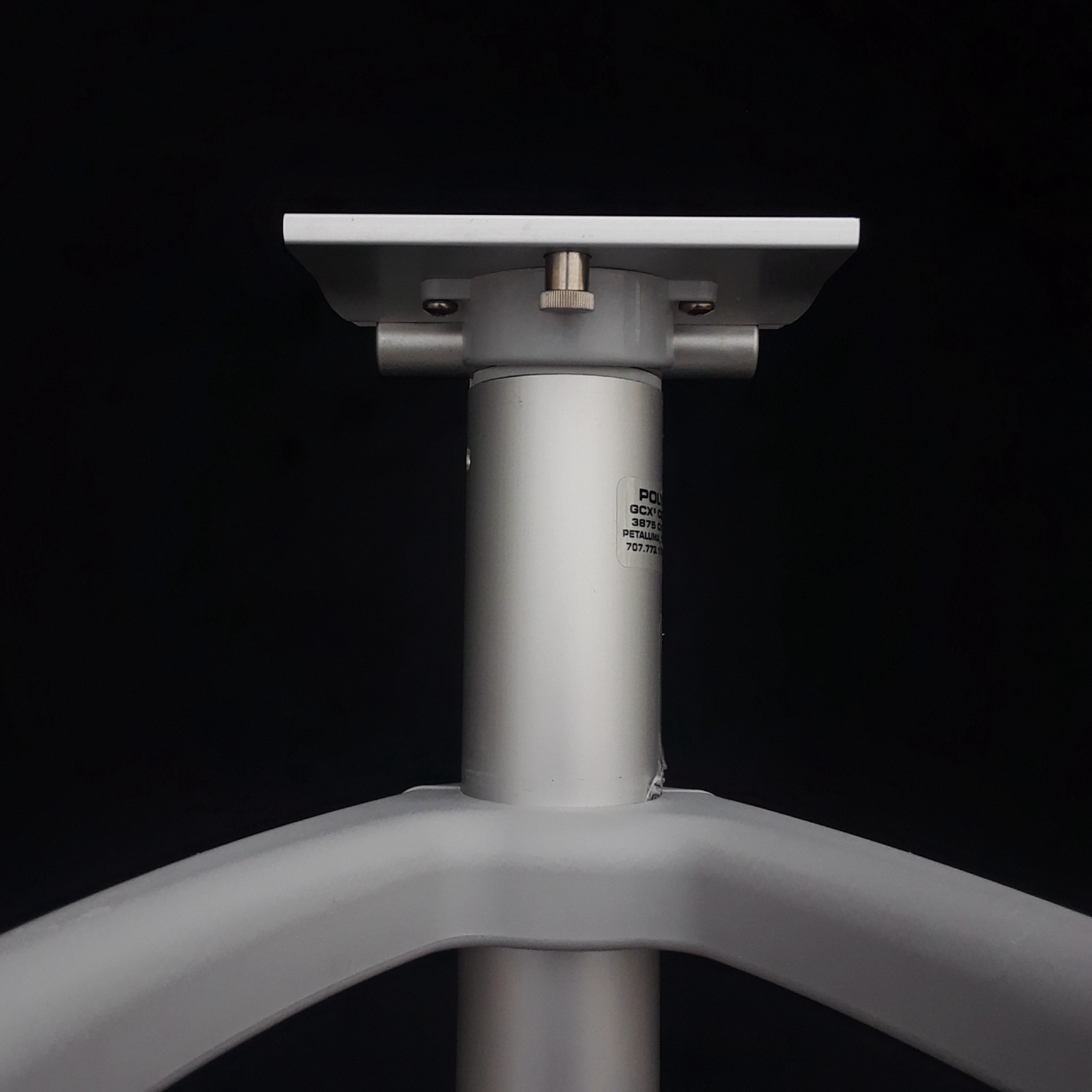 GCX Five wheel ROLL STAND with 5” slide-in mounting plate, basket & handle