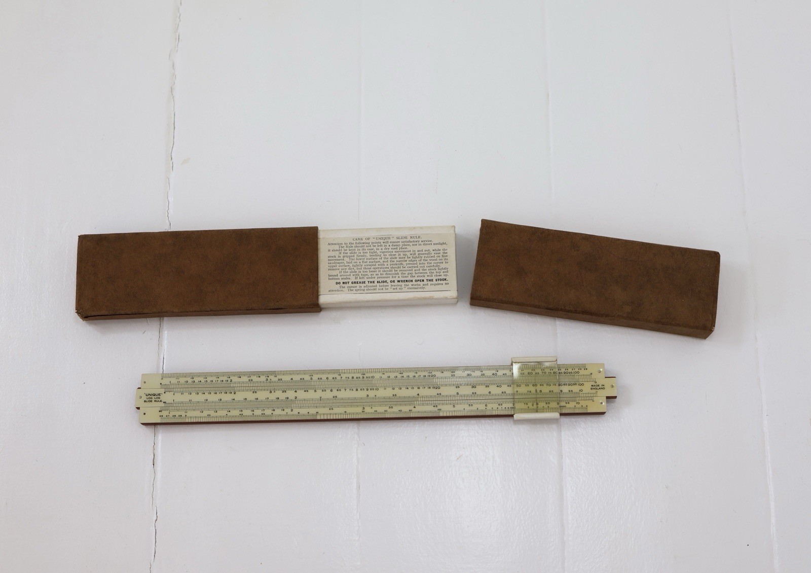 Vintage Unique  Log Slide  Rule Ruler  12”