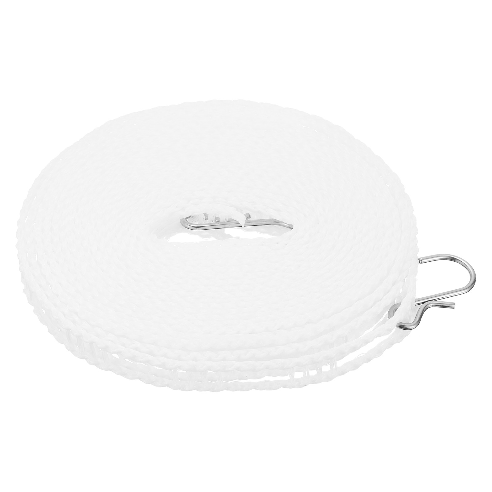 16.4ft Nylon Windproof Non-Slip Portable Clothesline Washing Line White