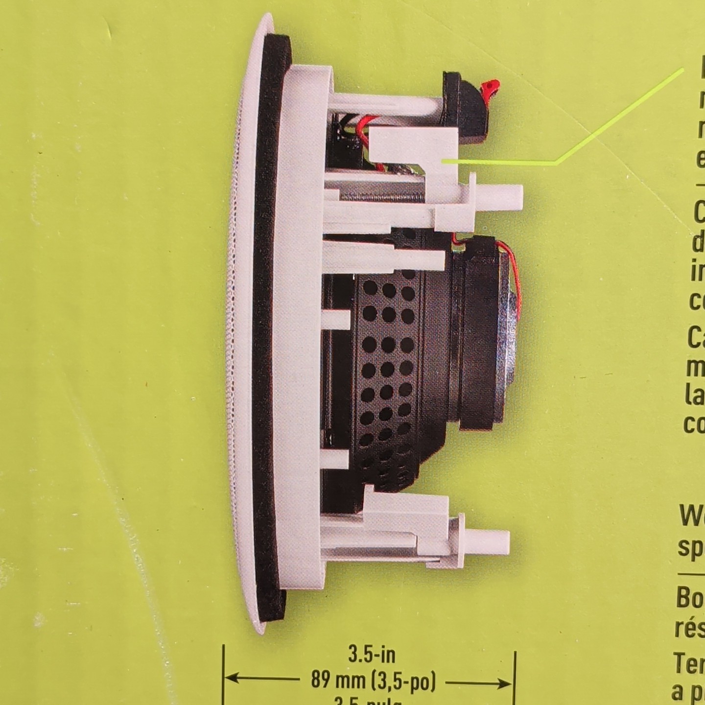 Legrand 36476402 In-wall Speakers 6.5 Inch Two-way 100 W Base+Mylar Tweeter NEW