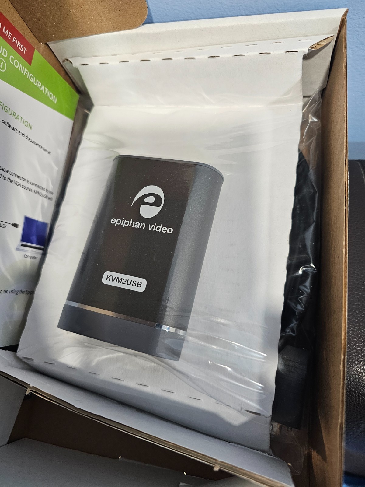 Epiphan Systems KVM2USB Pocket-Sized KVM over USB Device VGA to USB Mini B