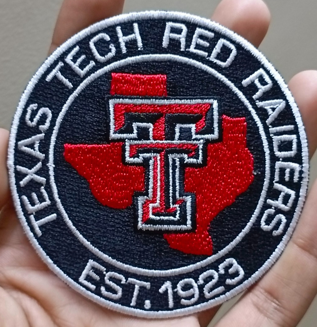 Texas Tech Raiders NCAA Team Logo Iron On Patch - Sew Patch - Embroidered Patch