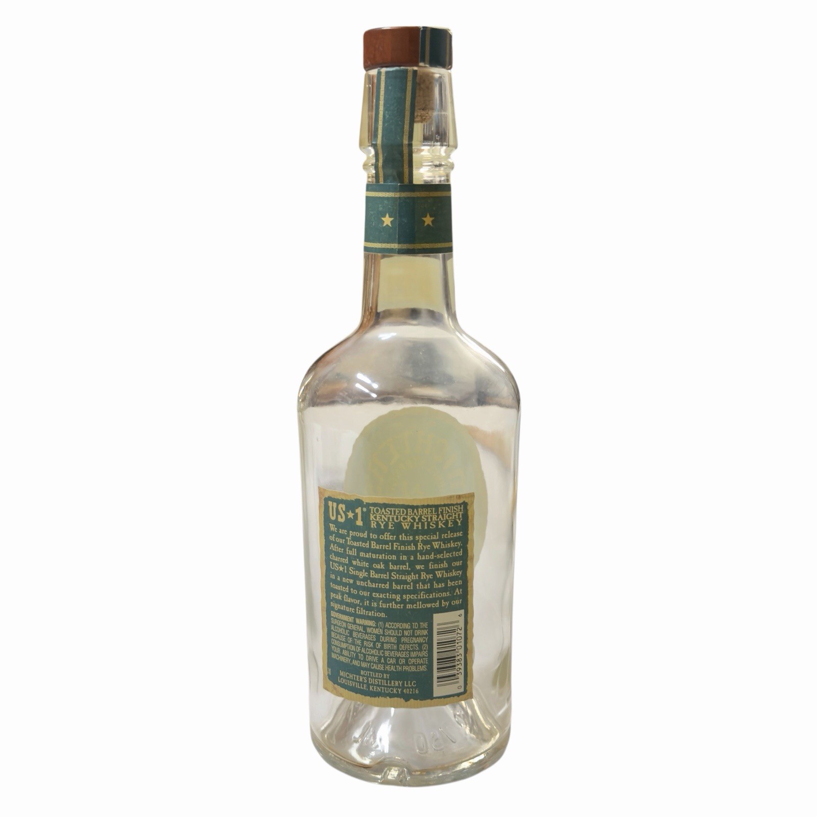 Michters Toasted Barrel Rye Empty Bottle 2020 Special Release