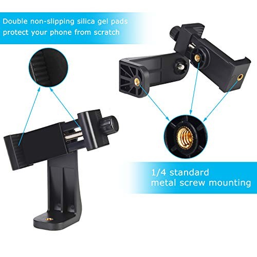 Premium Smartphone Holder/Vertical and Horizontal Tripod Mount Adapter