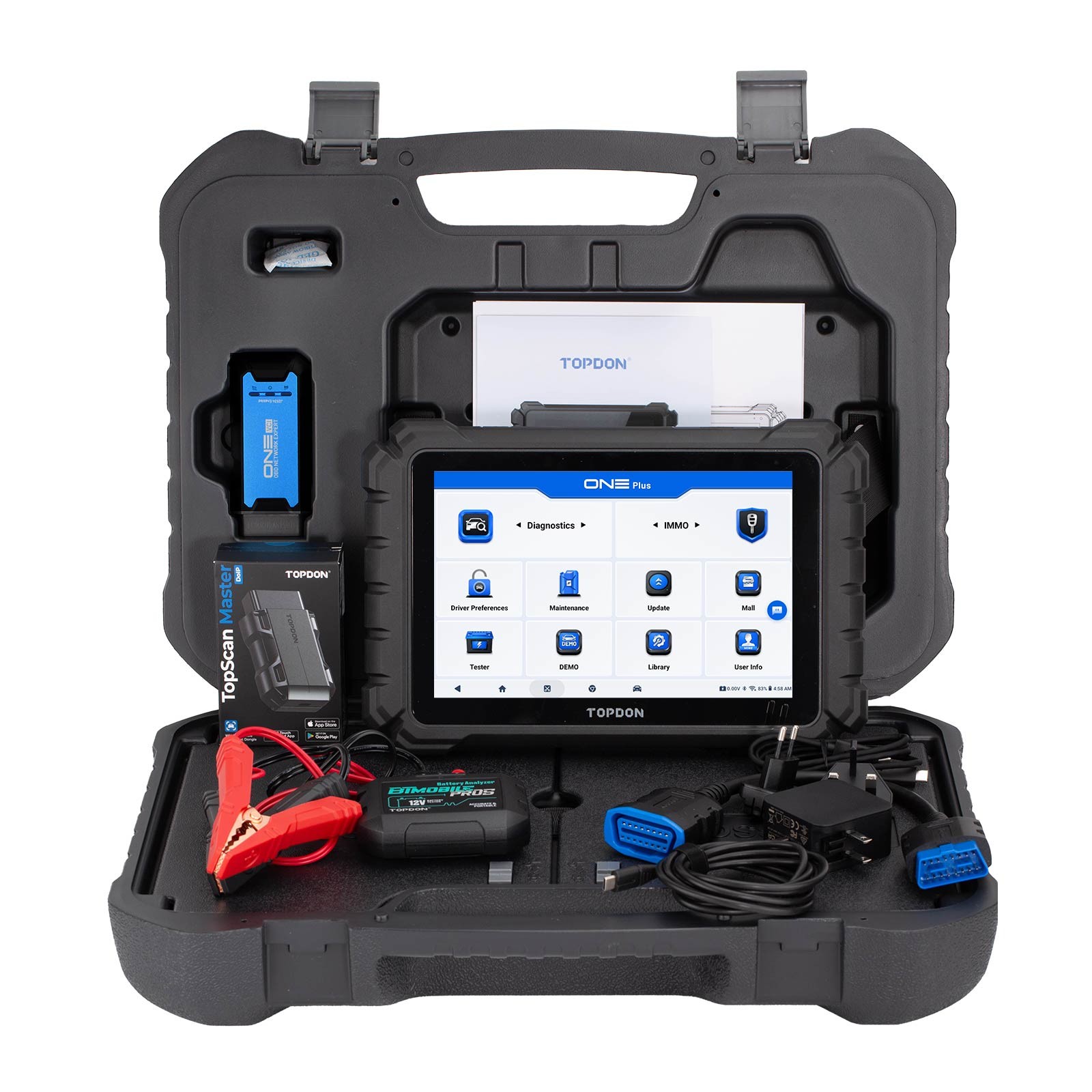 Topdon ONE Plus Bi-directiinal Diagnostic Scanner Coding J2534 Pass-Thru Program