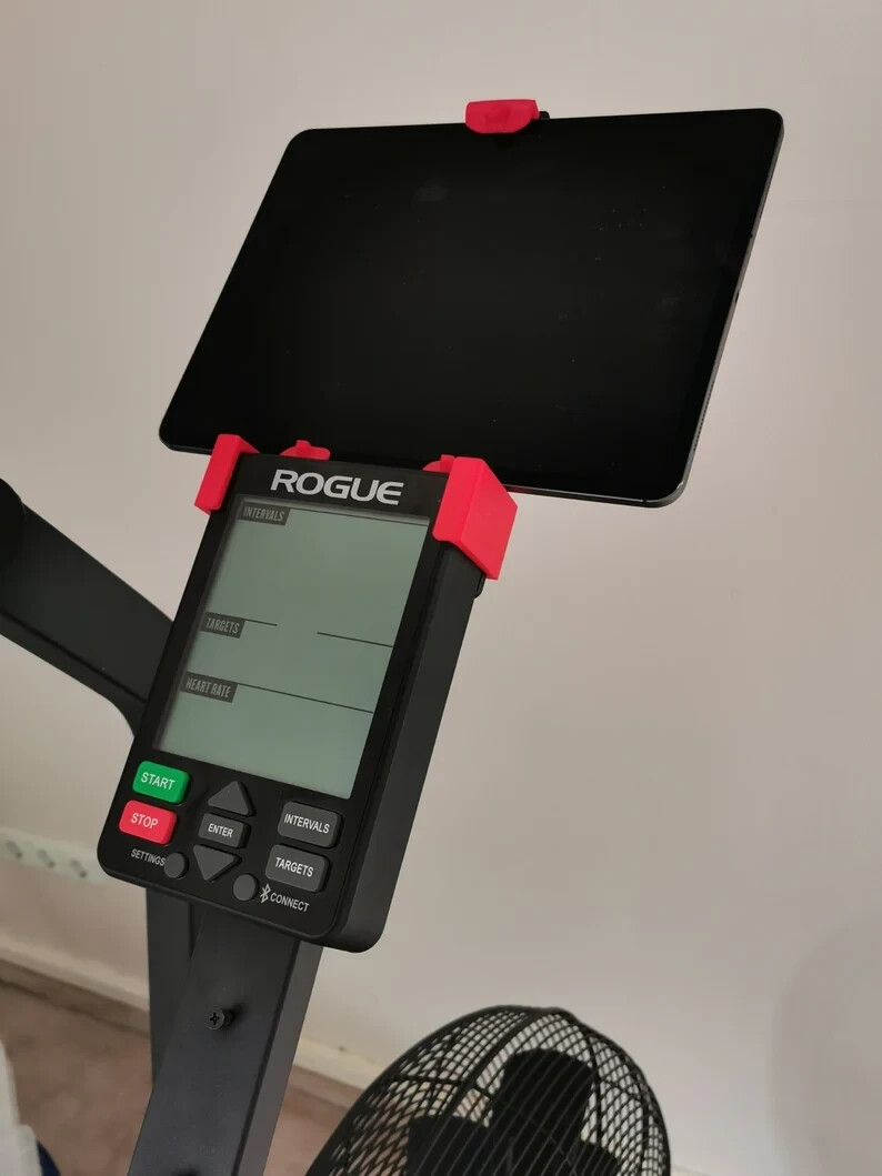 ERGTAB tablet holder for ROGUE® ECHO BIKE® with V3 console (fully black)