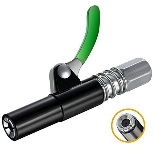 Grease Gun Coupler Quick Release Lock On Coupling For 1/8" No Leak 10,000 PSI