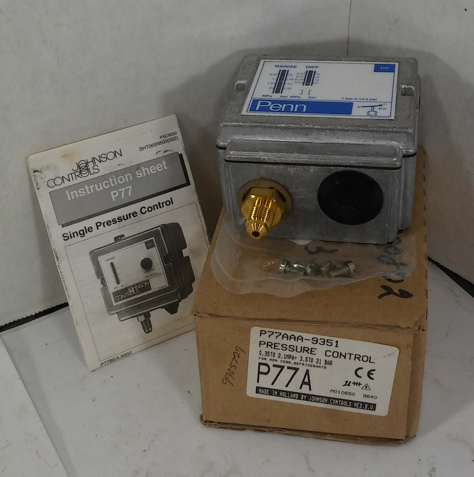 1 NEW PENN P77A PRESSURE CONTROL NIB !!FREE CD!! ***MAKE OFFER***