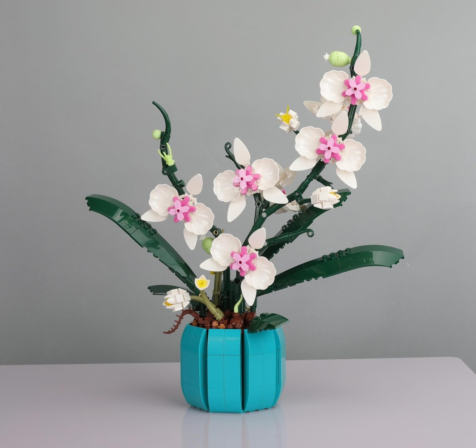 JOJO&Peach Orchid Bonsai Building Set, Botanical Collection, Artificial Flowe...