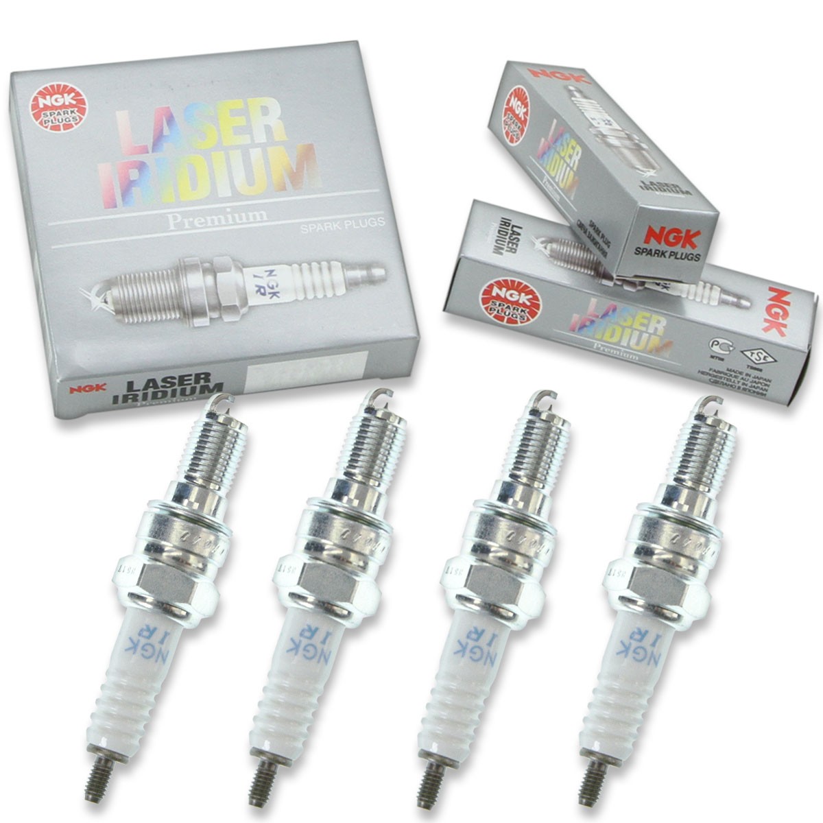 4pcs 01-04 Honda CBR600F F4I NGK Laser Iridium Spark Plugs 599cc 36ci Kit sj