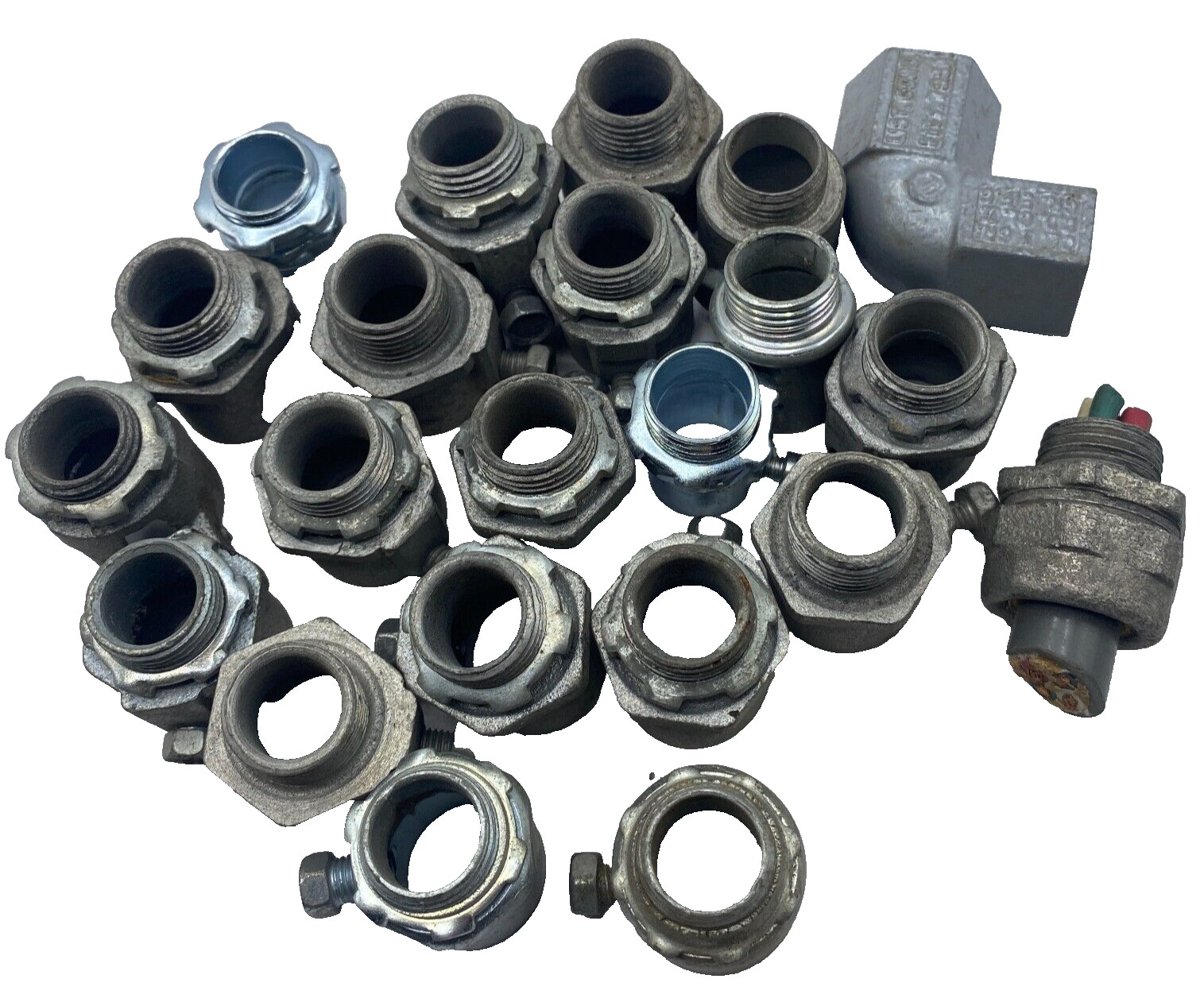 LOT OF 22 ASSORTED O-Z/Gedney Rigid Conduit Connector, Set Screw Connector✅