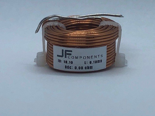 JFcomponents 0.10mH audio inductor coil 18 gauge air core for crossover