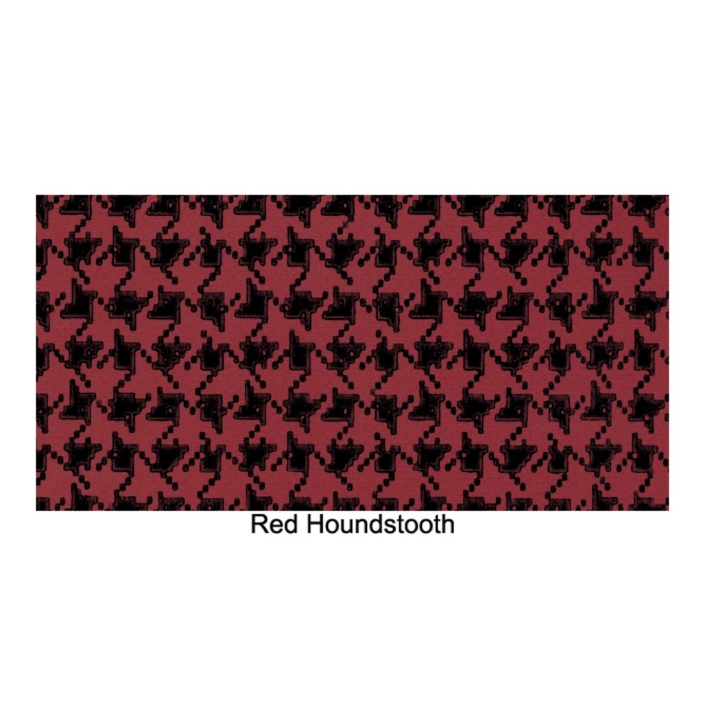 Trunk Tote Pack Bag Red Large Houndstooth Front