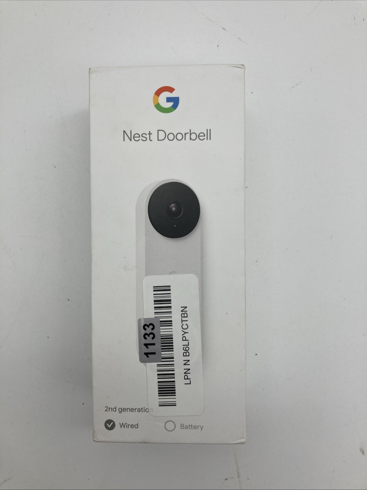 Google Nest Doorbell 2nd Gen Ash Doorbell Wired MR