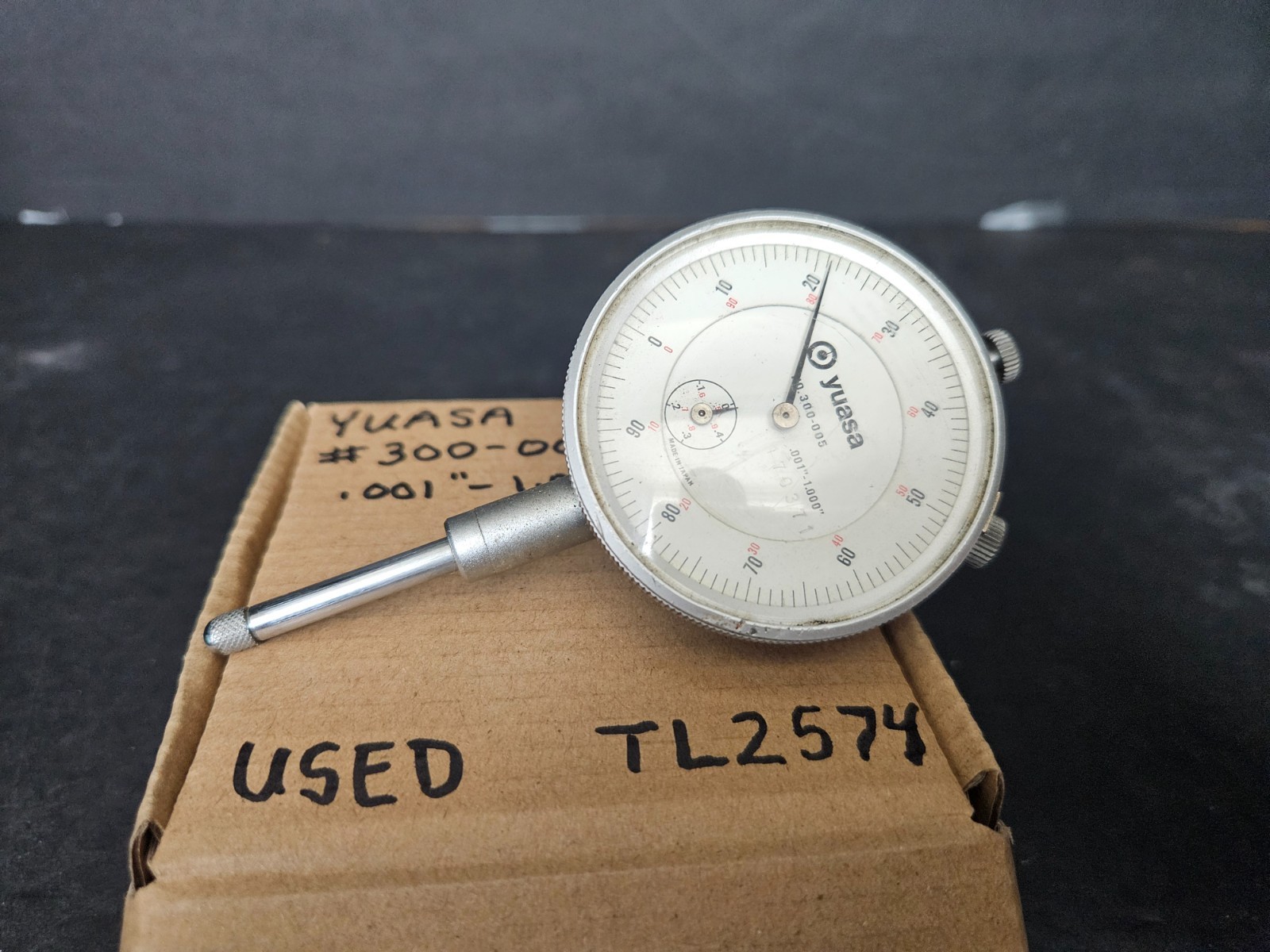 VTG YUASA #300-005 DIAL TEST INDICATOR 0-100 .001" - 1.000" JAPAN (TL2574)