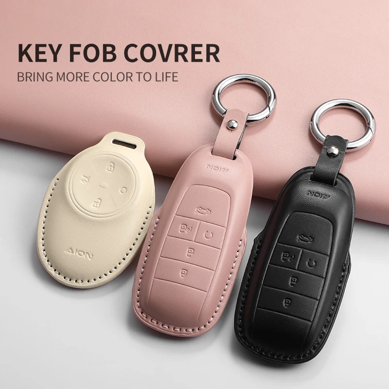 PU Leather Car Remote Key Cover Accessorie For GAC AION Y Plus S V LX IA5 Auto K