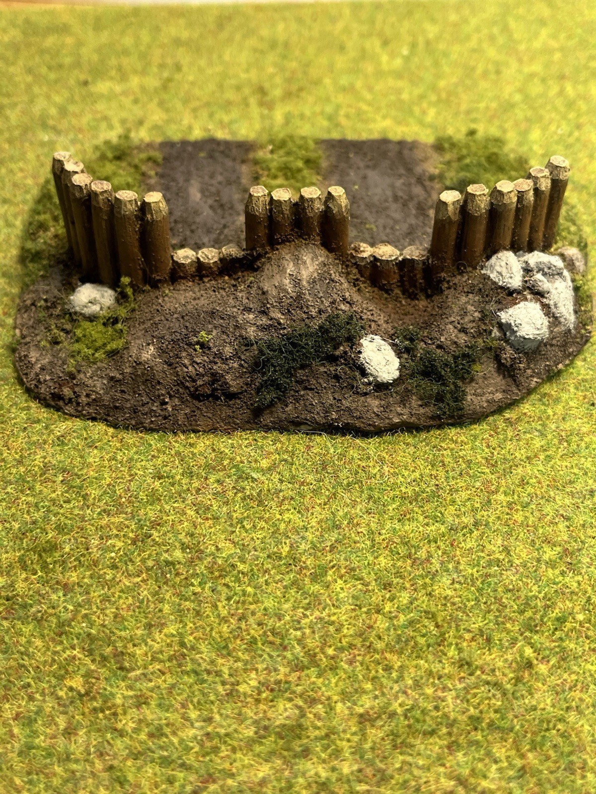 28mm Painted Terrain Black Powder Artillery 2 Cannon  Redoubt AWI SYW From Mold.
