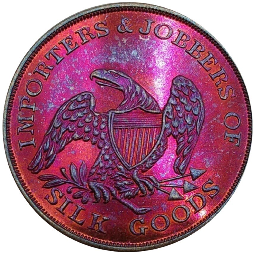 (1850's) New York NY 150a (R-6) Chesebrough & Stearns Merchant Token