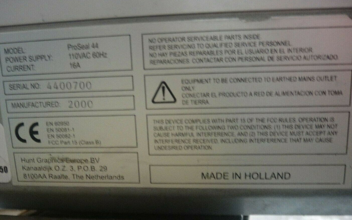 ProSeal 44 Laminator, 2000