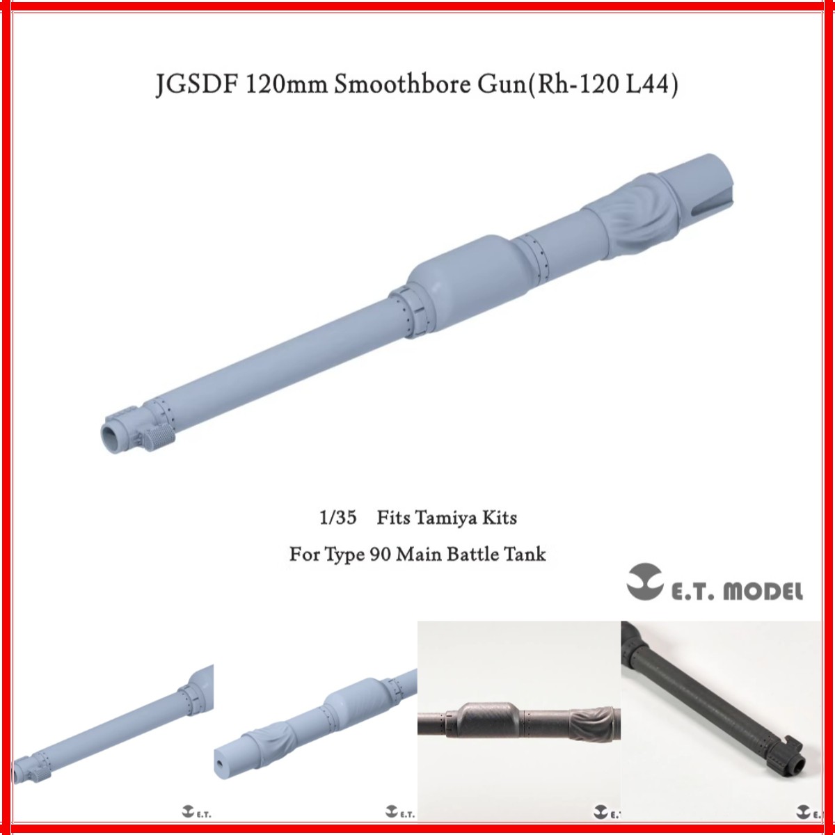 ETmodel P35-364 1/35 JGSDF 120mm Rh-120 L44 Smoothbore Gun for Tamiya Type90 MBT