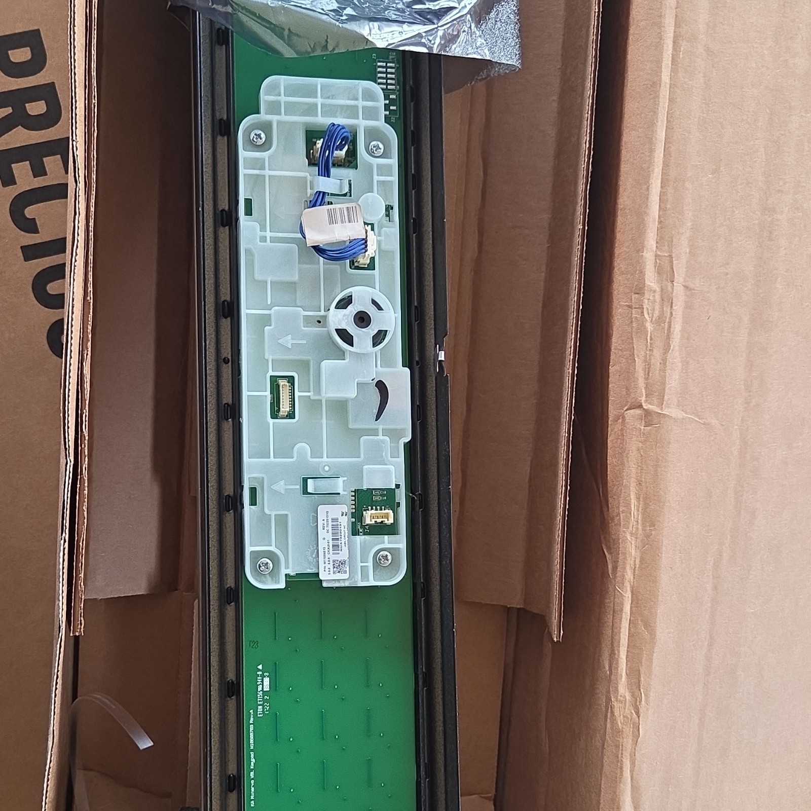 Whirlpool Control Panel W11093241 Cooking Appliance Black Silver