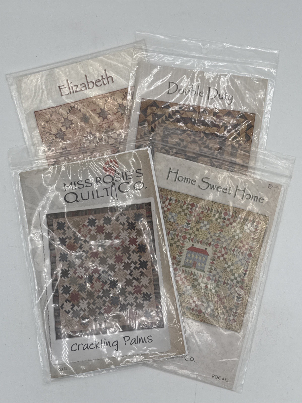 4 Patterns from Miss Rosies Quilt Co, #55, #64, #67, #92, Uncut, B193