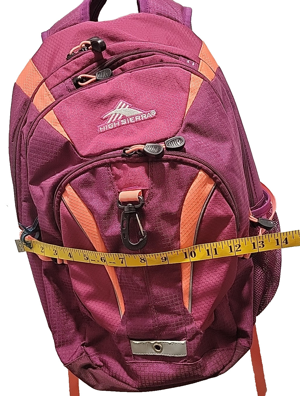 High Sierra Backpack with suspension strap system hot Pink