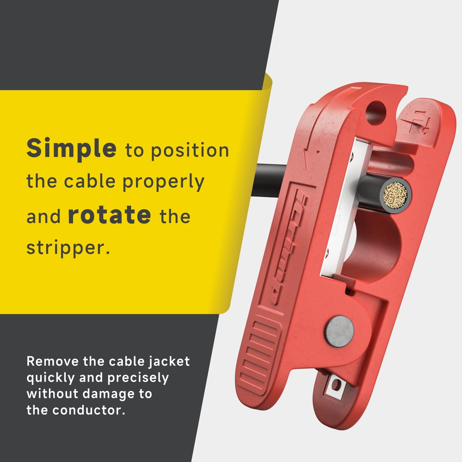 ICrimp Round Cable StripperCable Jacket StripperWire Stripping Tool for 1/10