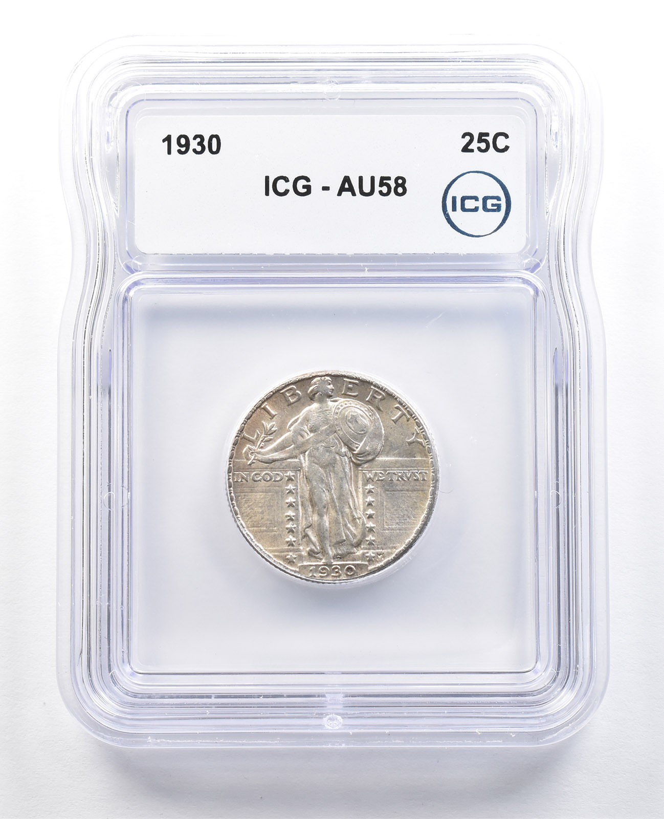 1930 Standing Liberty Quarter AU58 ICG *5027